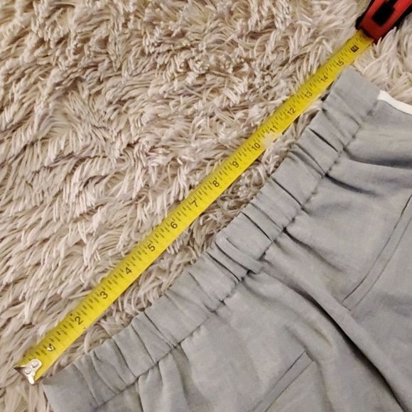 Super chic gray Zara ankle pants with white stripe - Picture 6 of 8